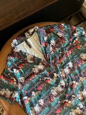 Women’s Short-Sleeve Button Pajama’s Shirt and Matching Shorts